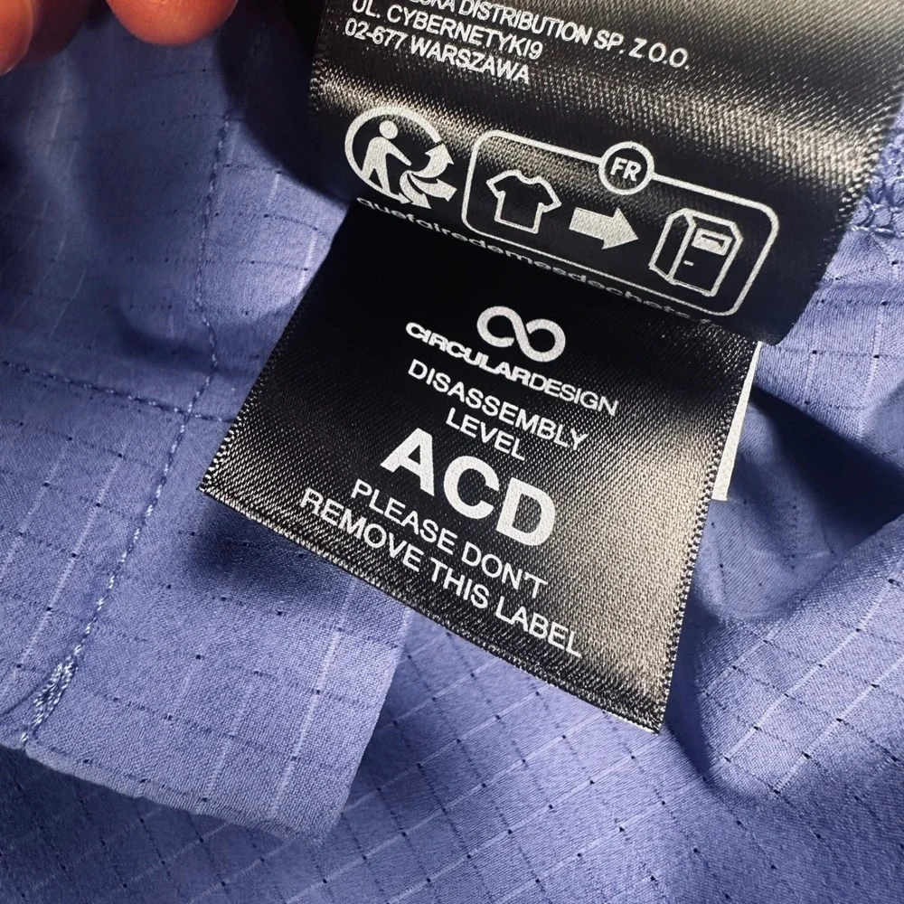 The North Face Lightrange Shirt Womens Large Indigo Plum Hiking UPF Top NEW - Picture 15 of 16